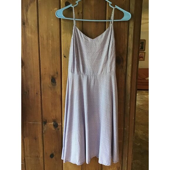Old Navy Purple Sundress Size S Adjustable Straps Elastic Back Fit Flair - Picture 1 of 6